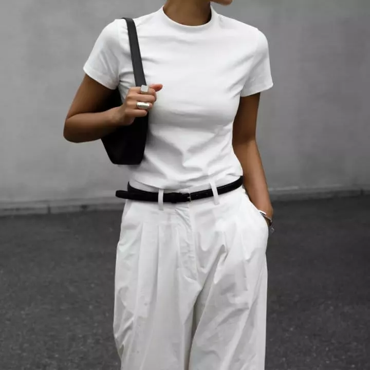 Paper Moon - Korean Women Fashion - #momslook - Crop Tee - 11