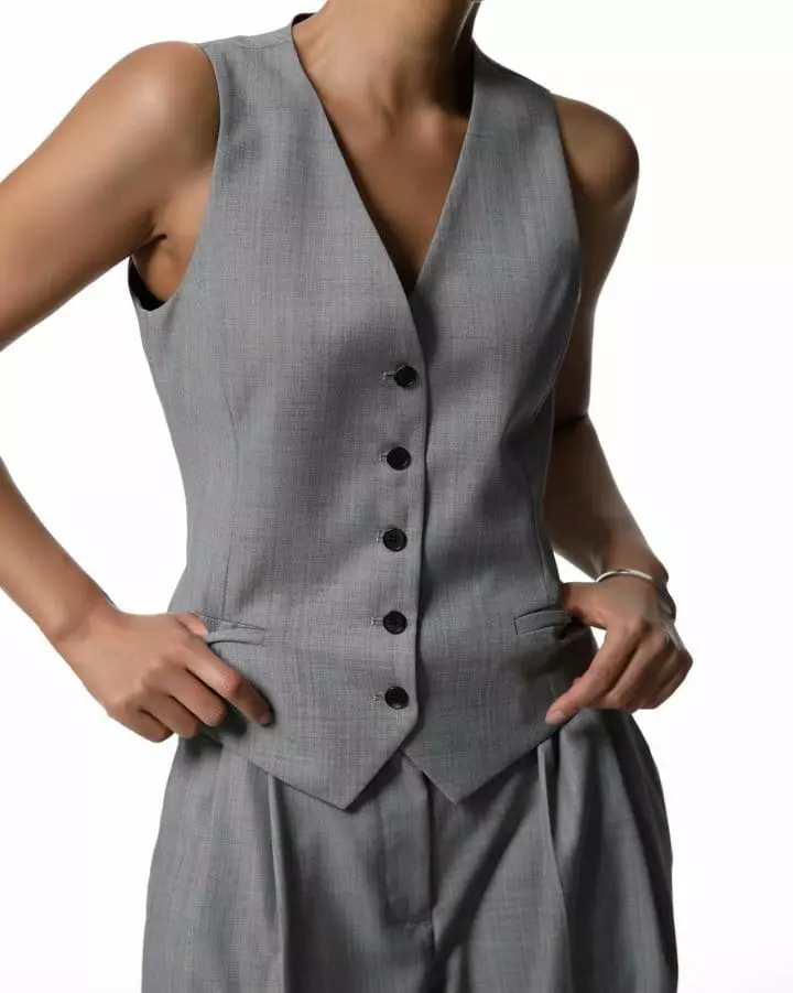 Paper Moon - Korean Women Fashion - #momslook - Skin Set Up Vest - 10