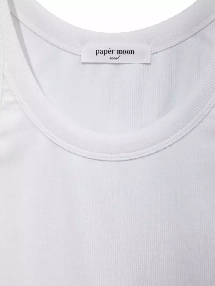 Paper Moon - Korean Women Fashion - #momslook - Sleeveless Rib Top - 7