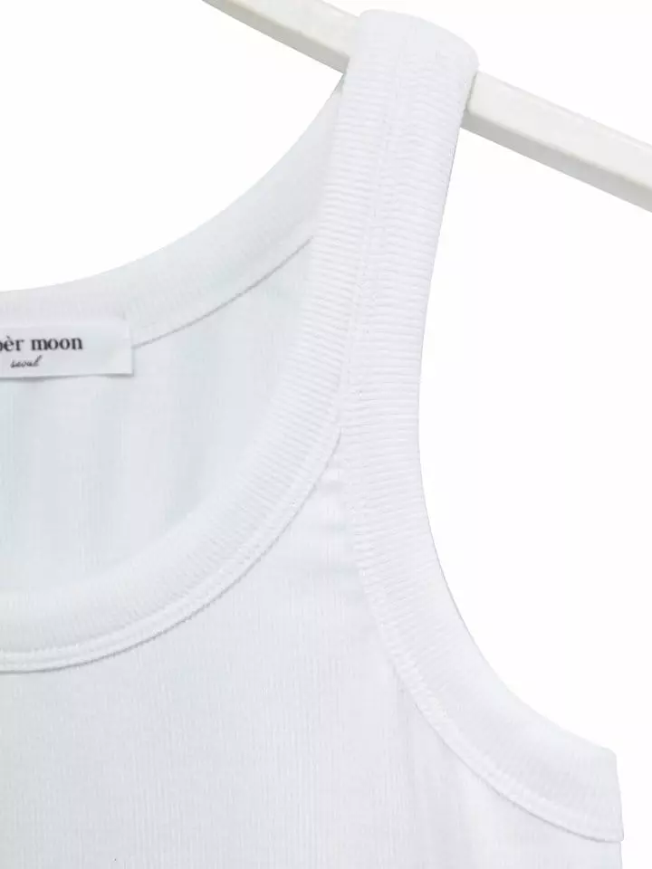 Paper Moon - Korean Women Fashion - #momslook - Sleeveless Rib Top - 8