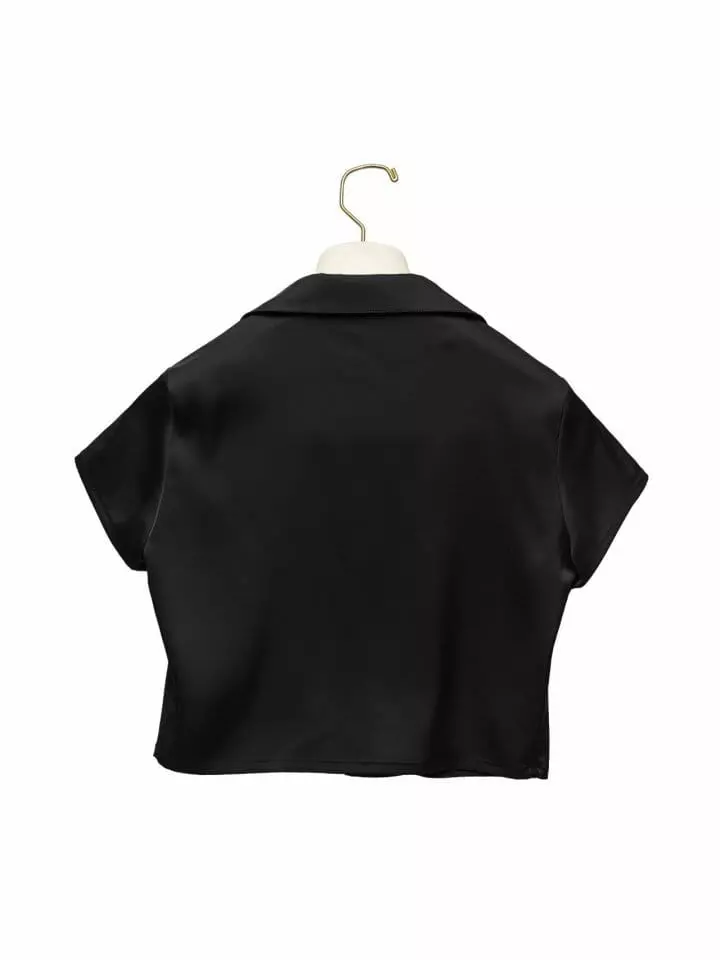 Paper Moon - Korean Women Fashion - #pursuepretty - Mini Crop Blouse - 5