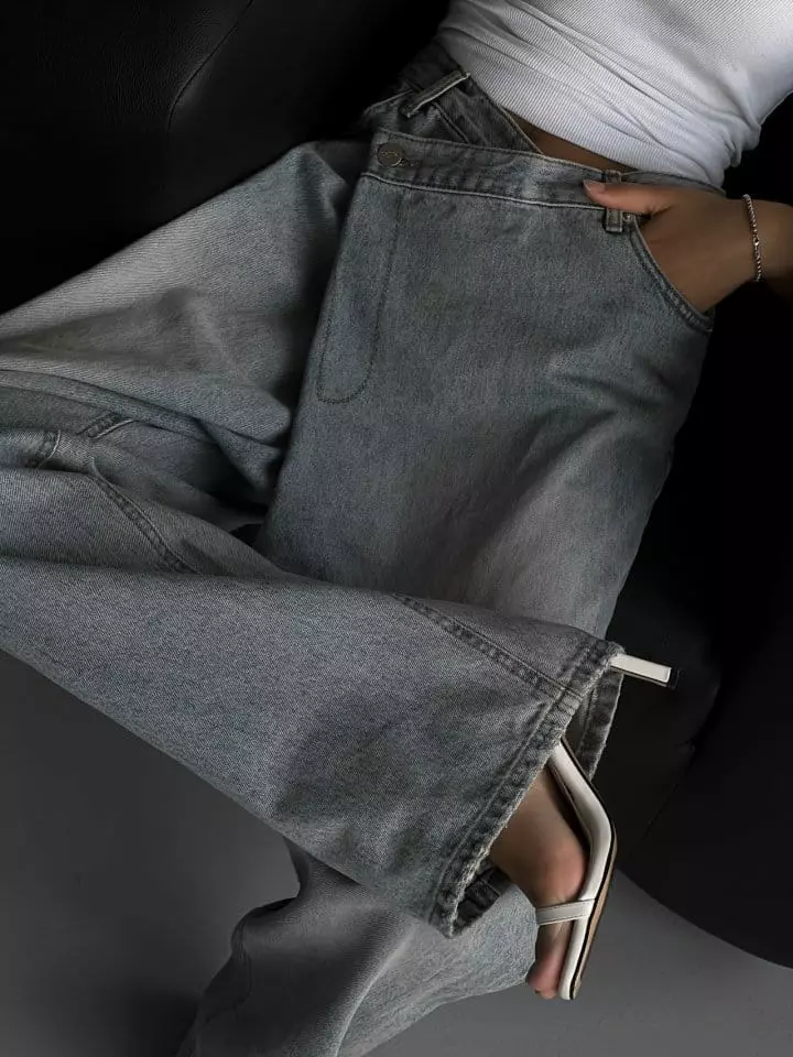 Paper Moon - Korean Women Fashion - #romanticstyle - Wrap Jeans - 3