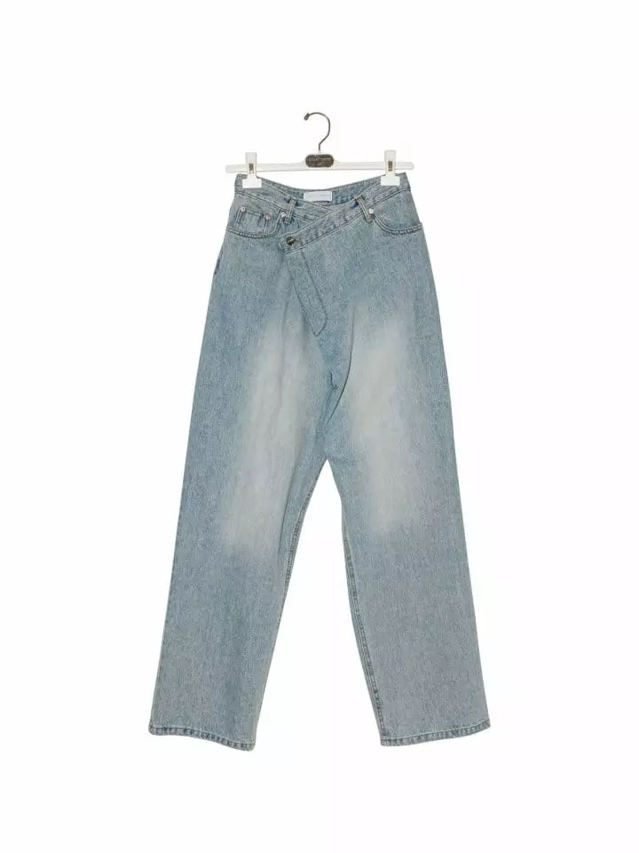 Paper Moon - Korean Women Fashion - #romanticstyle - Wrap Jeans - 4