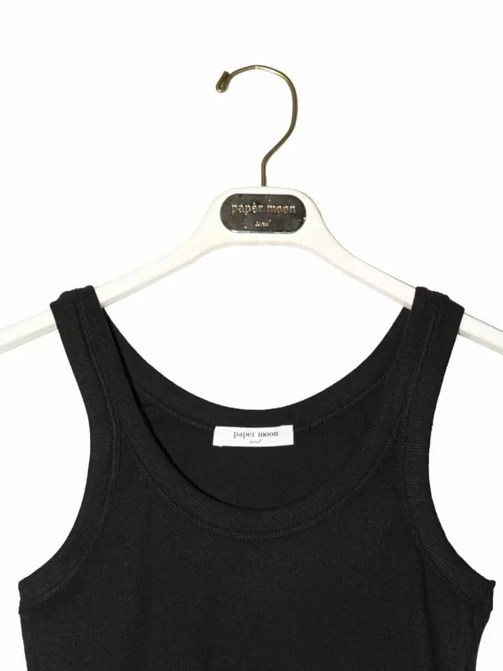 Paper Moon - Korean Women Fashion - #thatsdarling - Rib Sleeveless - 8
