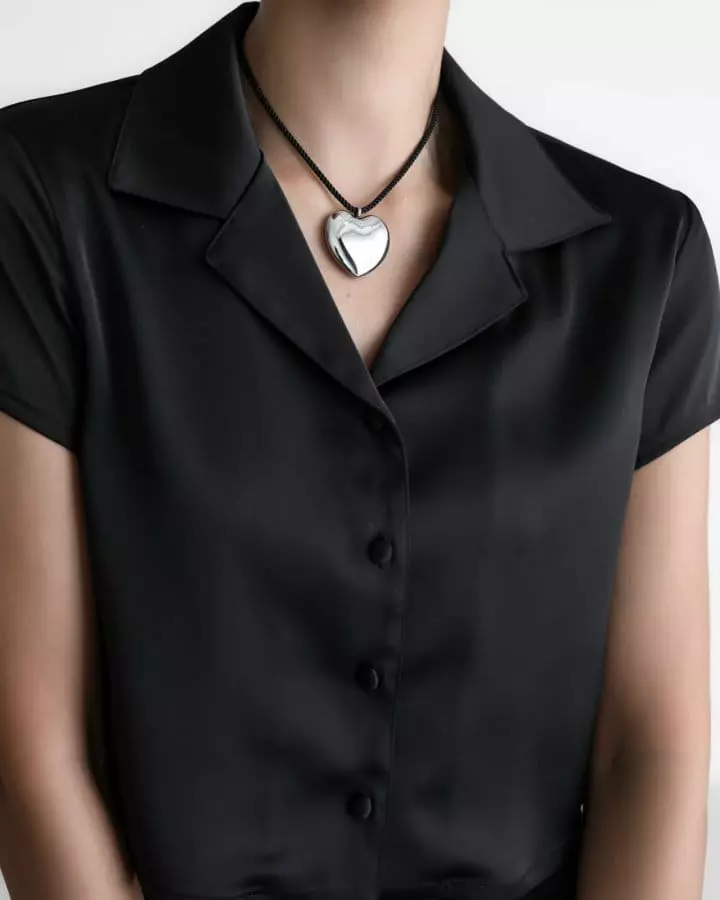 Paper Moon - Korean Women Fashion - #vintageinspired - Mini Crop Blouse - 3