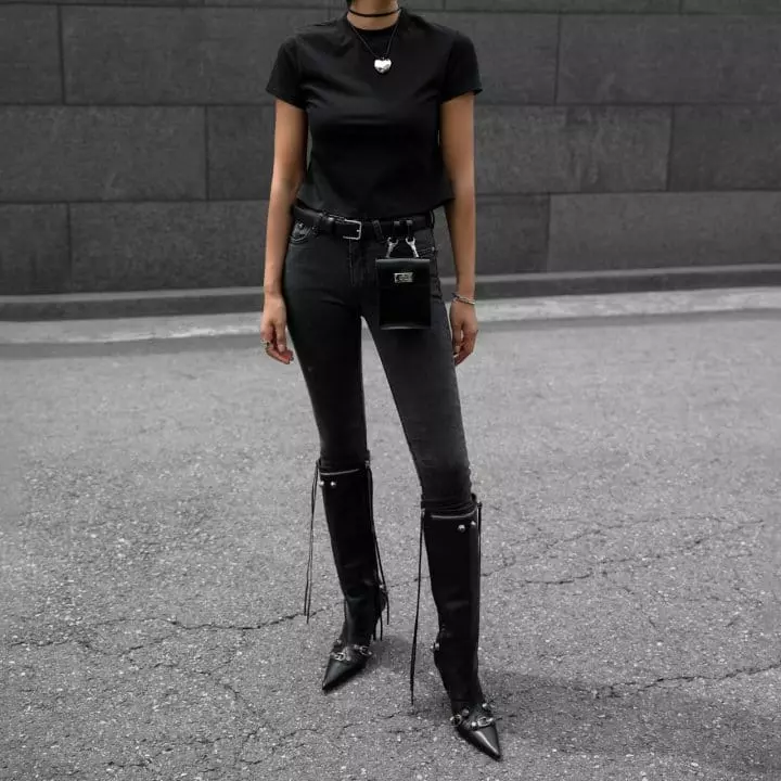 Paper Moon - Korean Women Fashion - #womensfashion - Washied Skinny Jeans - 7
