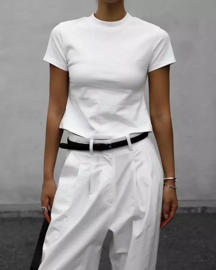 Paper Moon - Korean Women Fashion - #womensfashion - Crop Tee - 12
