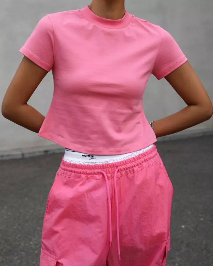 Paper Moon - Korean Women Fashion - #womensfashion - Crop Tee - 6