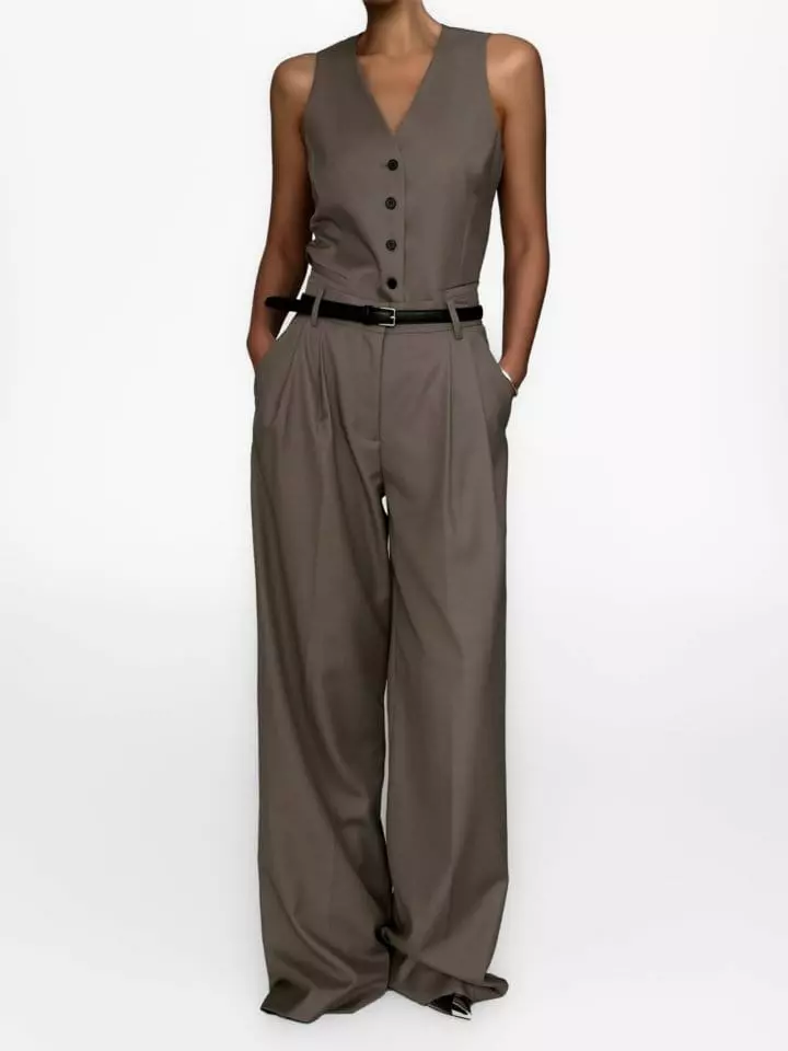 Paper Moon - Korean Women Fashion - #womensfashion - Skin Set Up Vest