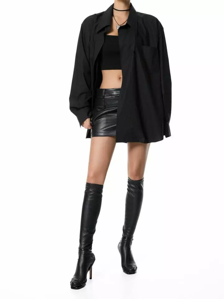 Paper Moon - Korean Women Fashion - #womensfashion - Shoulder Knit Top - 10