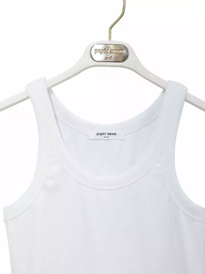 Paper Moon - Korean Women Fashion - #momslook - Sleeveless Rib Top - 4