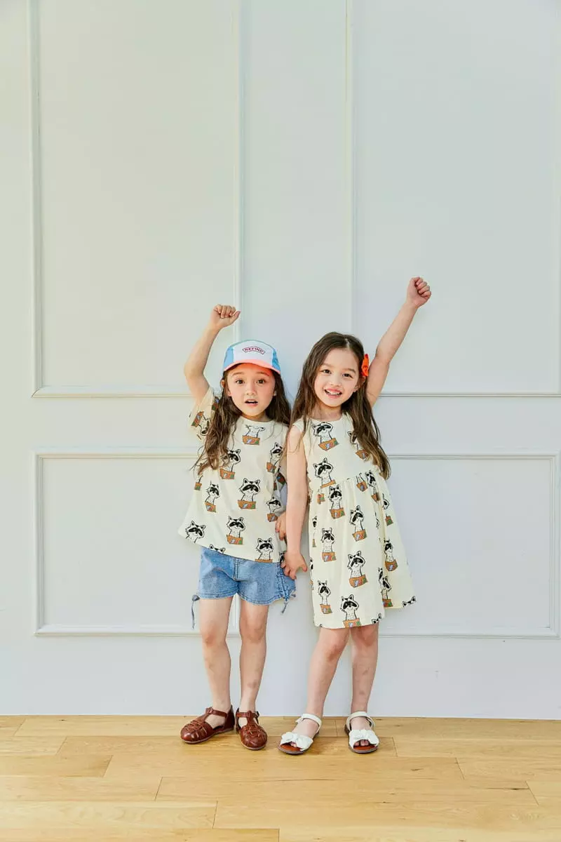 Pink Berry - Korean Children Fashion - #discoveringself - Racoon One-piece - 3