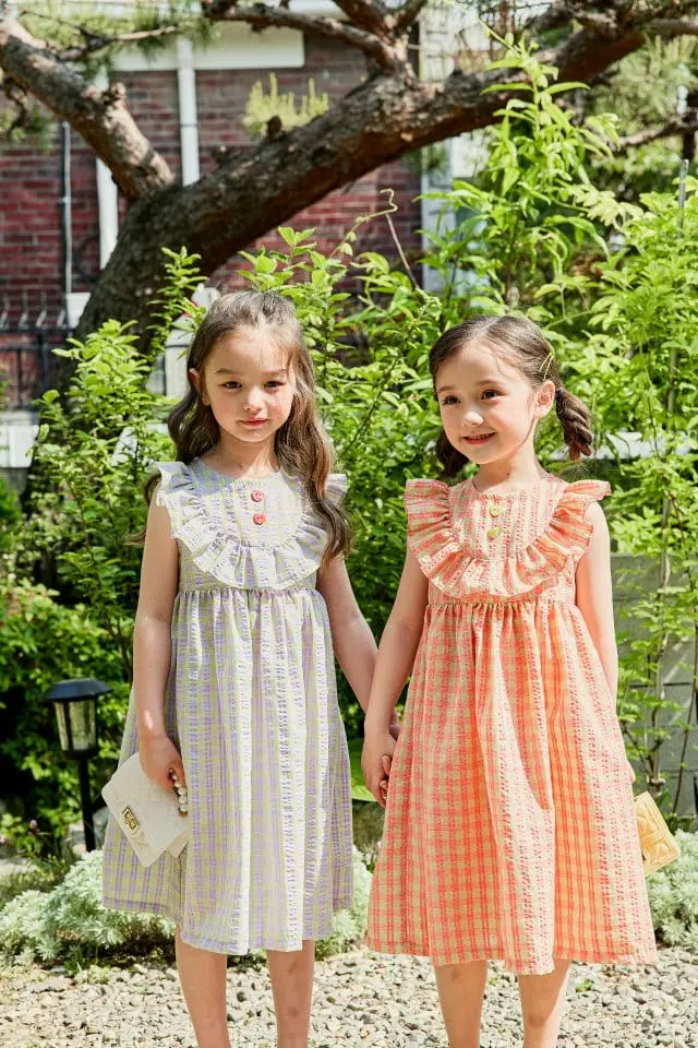 Pink Berry - Korean Children Fashion - #todddlerfashion - Heart Check One-piece - 3