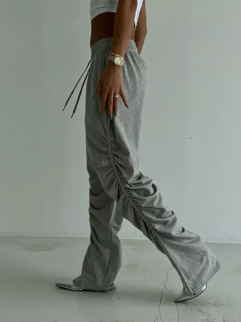 Project Wave - Korean Women Fashion - #momslook - Moni Shirring Pants - 2