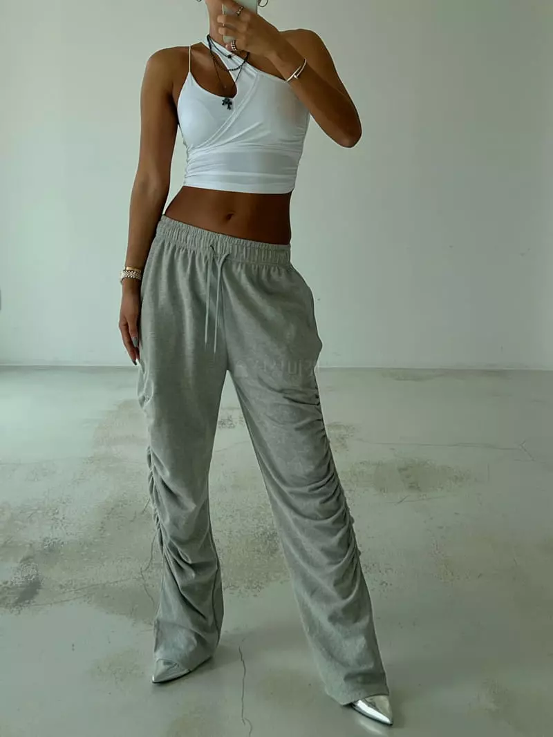 Project Wave - Korean Women Fashion - #womensfashion - Moni Shirring Pants - 4