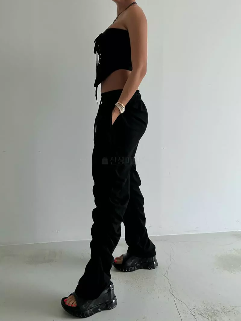 Project Wave - Korean Women Fashion - #momslook - Moni Shirring Pants - 6