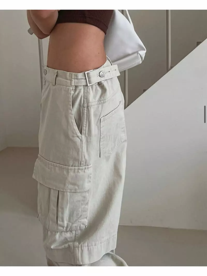Project Wave - Korean Women Fashion - #romanticstyle - Color Cargo Pants - 8