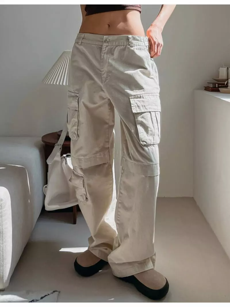 Project Wave - Korean Women Fashion - #womensfashion - Color Cargo Pants - 4