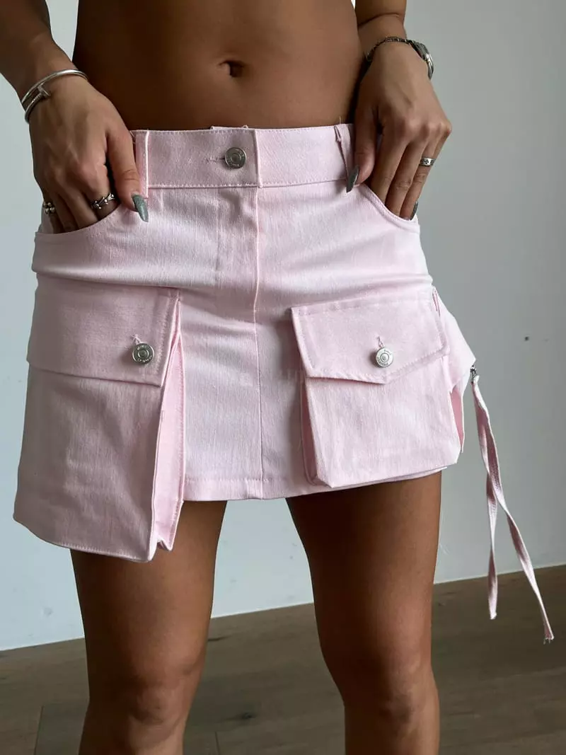 Project Wave - Korean Women Fashion - #womensfashion - Three Pocket Skirt - 5