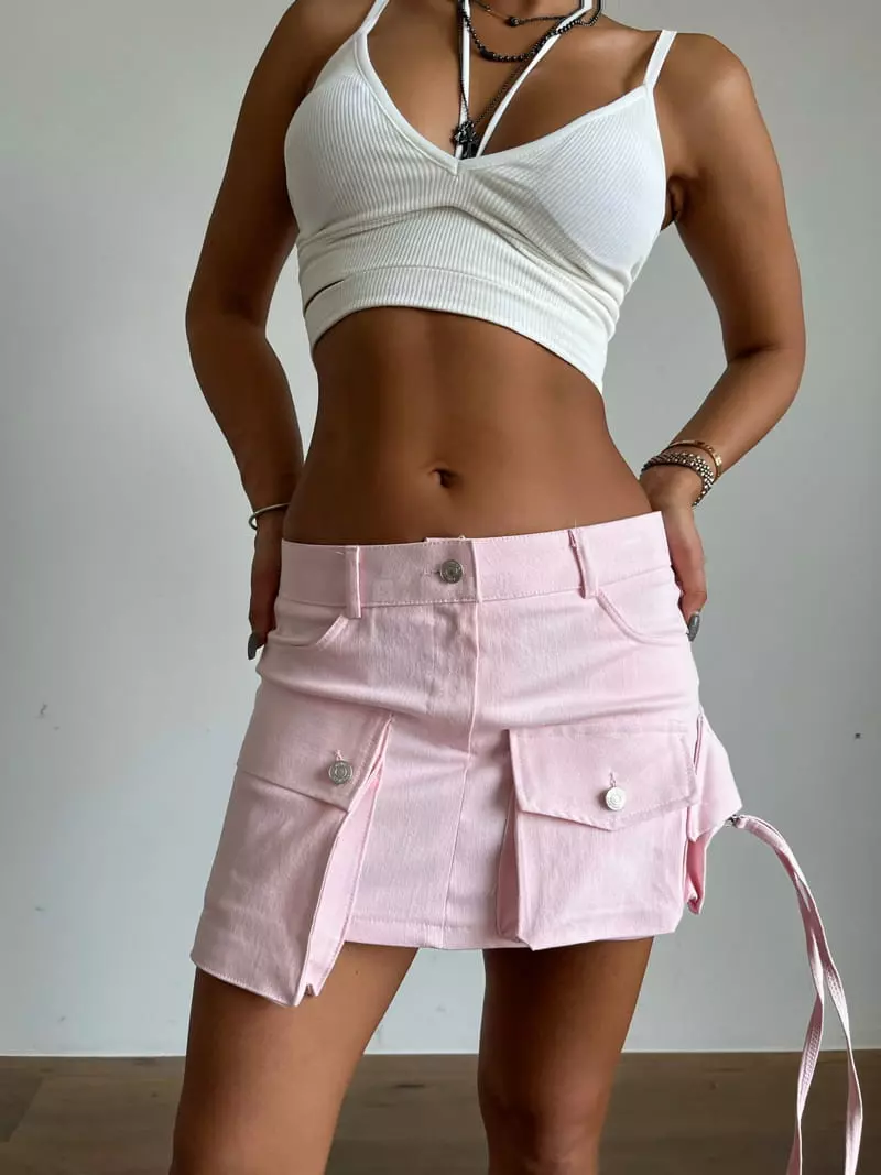 Project Wave - Korean Women Fashion - #womensfashion - Three Pocket Skirt - 7