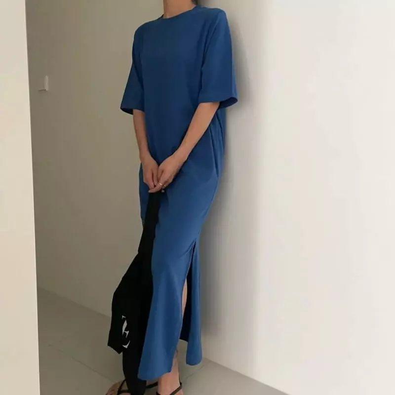 Ripple - Korean Women Fashion - #momslook - Hi Long One-piece