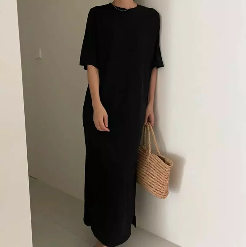Ripple - Korean Women Fashion - #momslook - Hi Long One-piece - 5