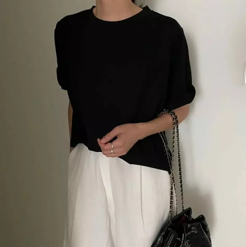 Ripple - Korean Women Fashion - #womensfashion - Box Soft Tee - 4