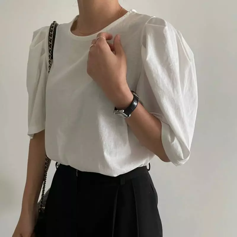 Ripple - Korean Women Fashion - #momslook - Silket Pudding Tee