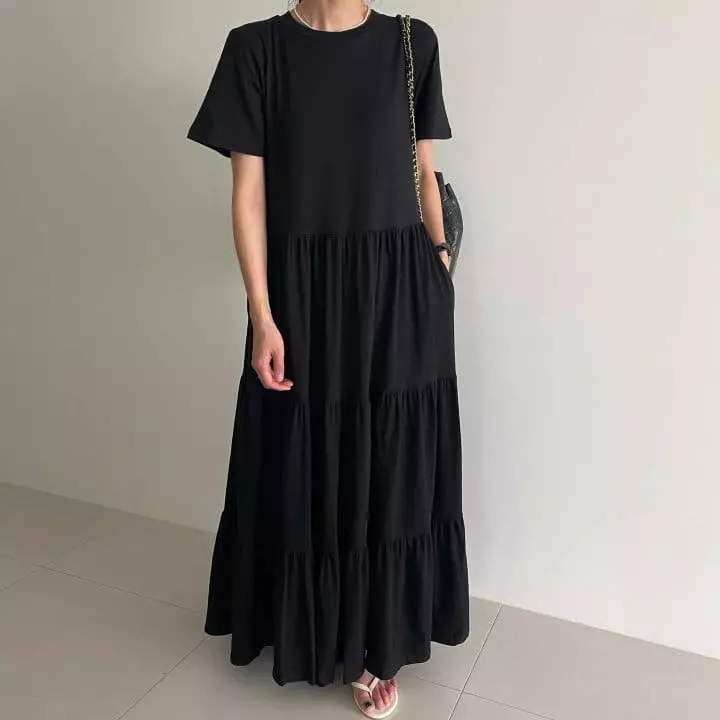 Ripple - Korean Women Fashion - #momslook - Mat Cancan One-piece - 5