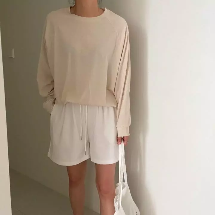 Ripple - Korean Women Fashion - #restrostyle - Salt Raglan Tee - 3