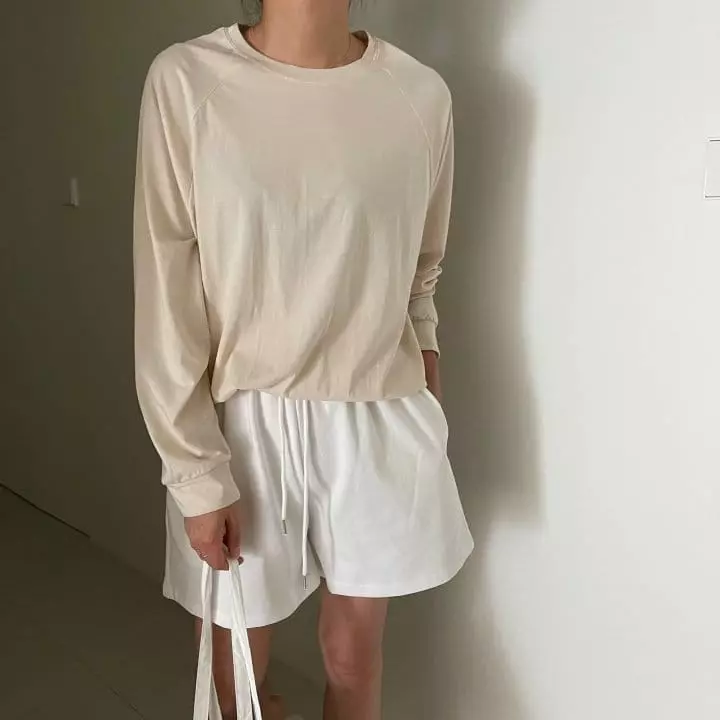 Ripple - Korean Women Fashion - #restrostyle - Salt Raglan Tee - 4
