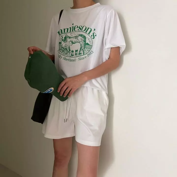 Ripple - Korean Women Fashion - #romanticstyle - Color Lams Tee - 2