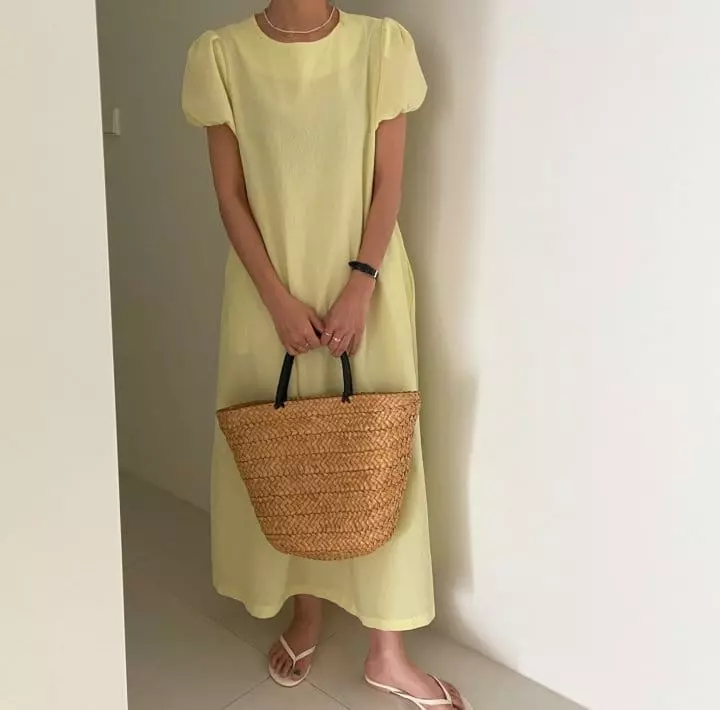 Ripple - Korean Women Fashion - #vintageinspired - Lemon One-piece
