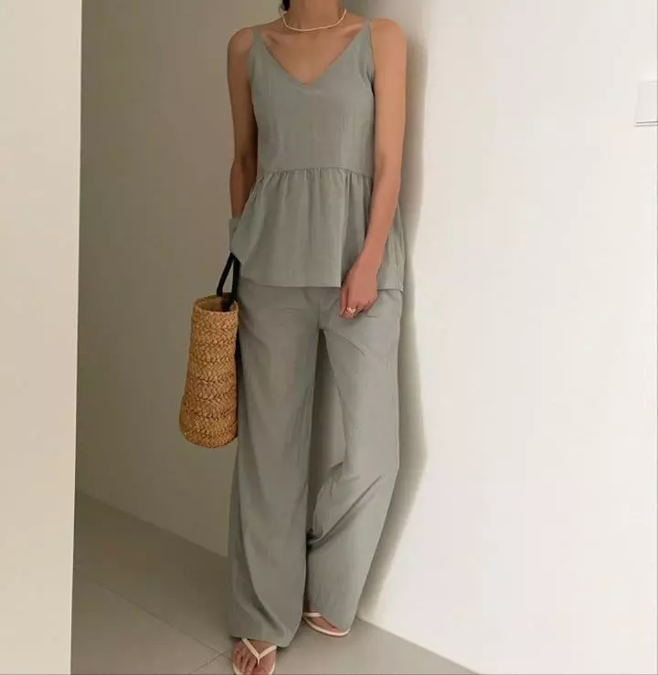 Ripple - Korean Women Fashion - #vintageinspired - Nua Top Botom Set