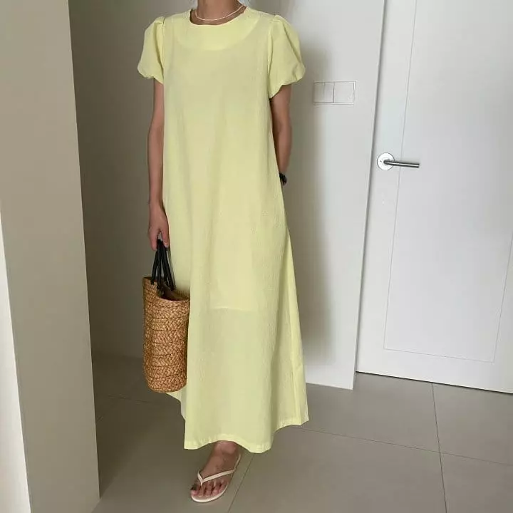 Ripple - Korean Women Fashion - #vintagekidsstyle - Lemon One-piece - 2