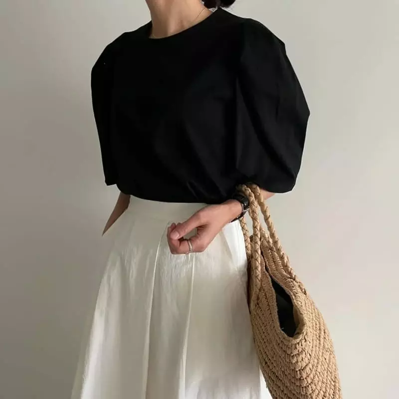 Ripple - Korean Women Fashion - #womensfashion - Silket Pudding Tee - 8
