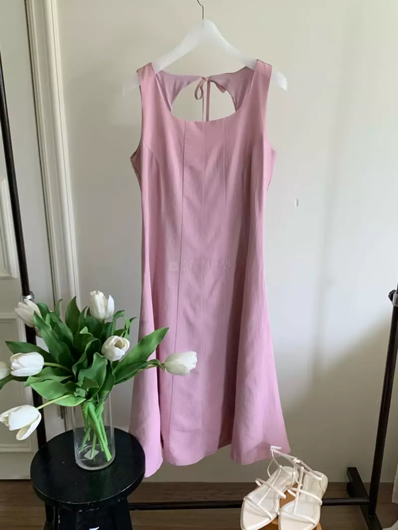 Sea Sand Salt - Korean Women Fashion - #momslook - Pretty One-piece Pink - 10