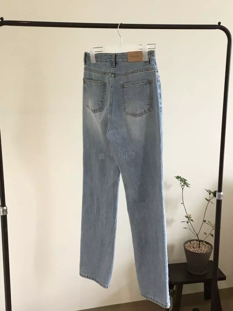 Sea Sand Salt - Korean Women Fashion - #momslook - Cal Straight Jeans - 9