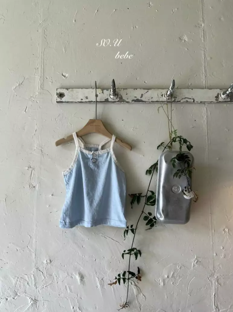 So U - Korean Baby Fashion - #babygirlfashion - Bebe Piping Sleeveless - 2
