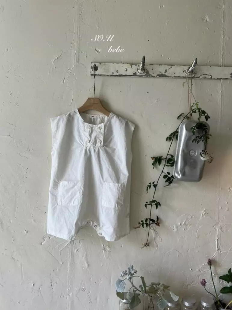 So U - Korean Baby Fashion - #babyoninstagram - Double Button Bodysuit - 2