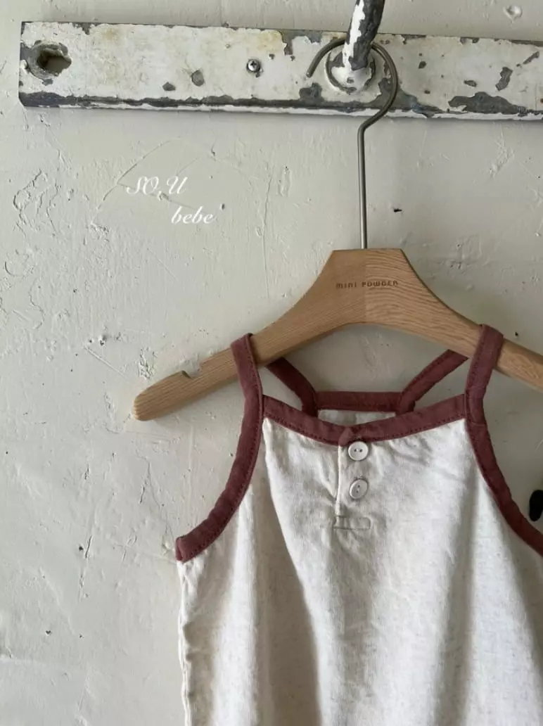 So U - Korean Baby Fashion - #smilingbaby - Bebe Piping Sleeveless - 11
