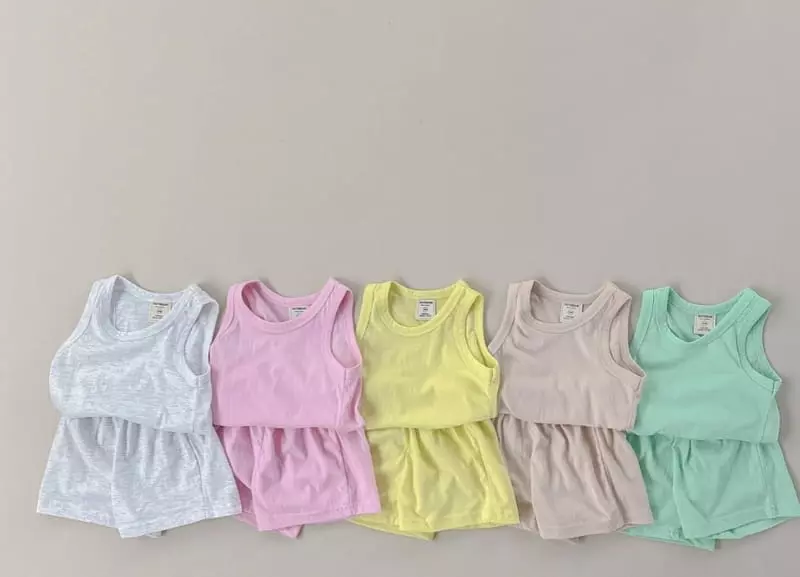 Soybean - Korean Children Fashion - #discoveringself - Hot Summer Rolly Pop Top Bottom Set - 9