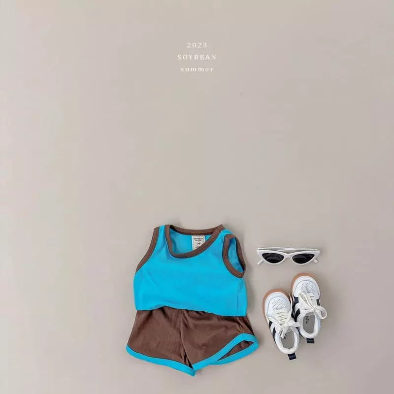 Soybean - Korean Children Fashion - #minifashionista - Mini Macaroon Top Bottom Set - 8