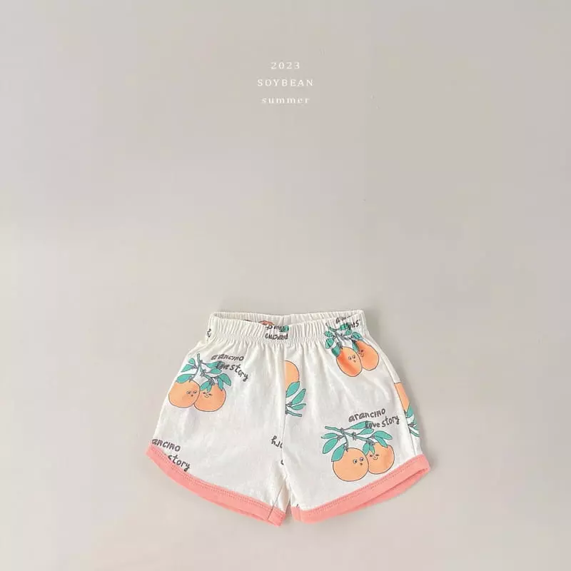 Soybean - Korean Children Fashion - #todddlerfashion - Orange Top Bottom Set - 7