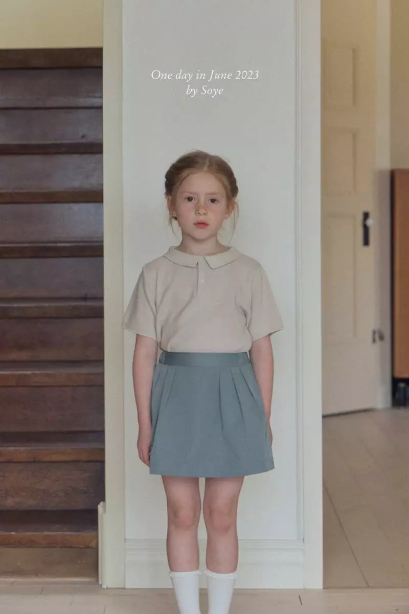 Soye - Korean Children Fashion - #discoveringself - Collar Knit Tee - 2