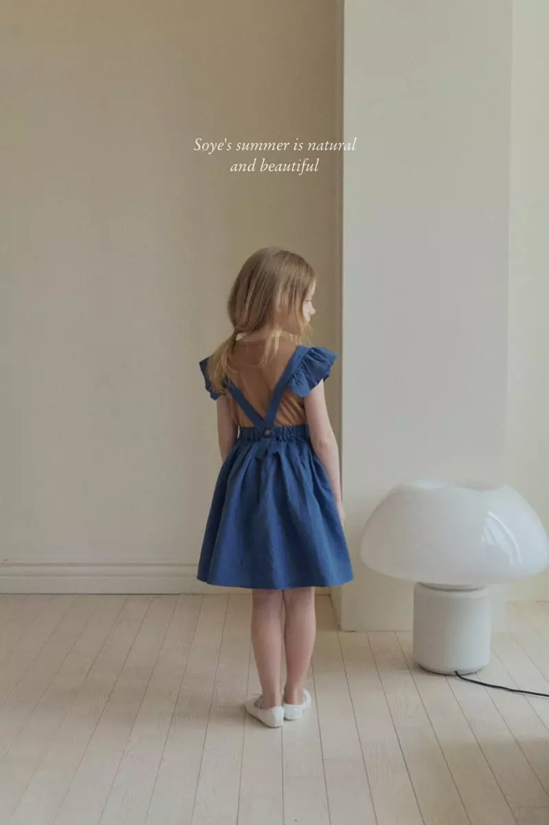 Soye - Korean Children Fashion - #kidsshorts - Blan Linen One-piece - 3
