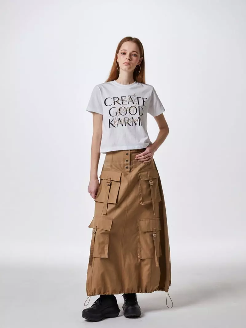 Stage - Korean Women Fashion - #momslook - Bonnet Skirt - 2