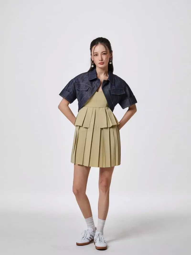 Stage - Korean Women Fashion - #womensfashion - Clo Wrinkle One-piece - 11