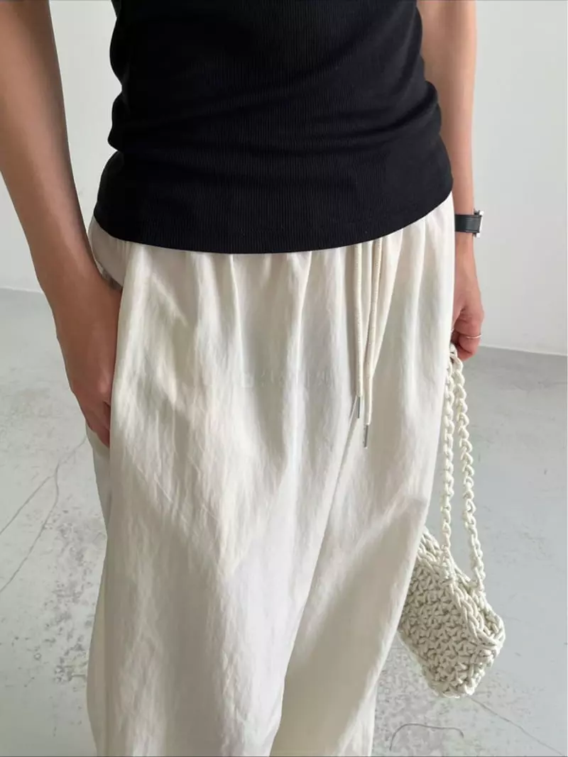 Taupe - Korean Women Fashion - #momslook - Touch Band Pants - 10