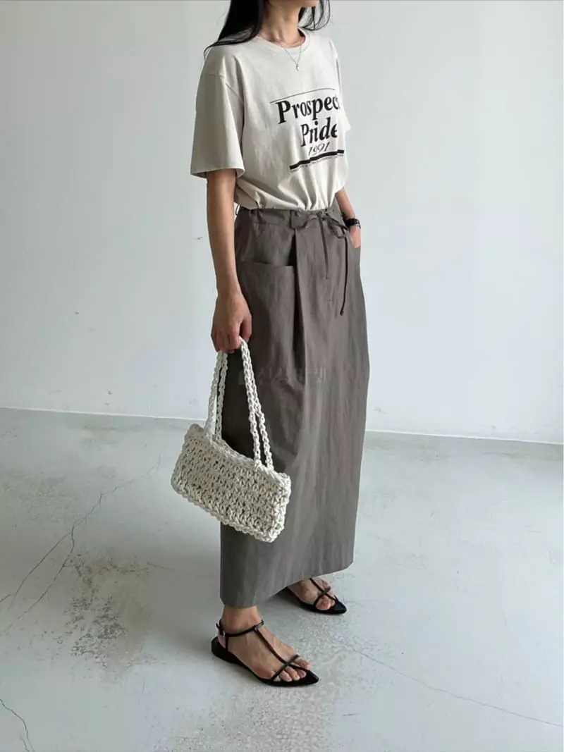 Taupe - Korean Women Fashion - #womensfashion - Prade Tee - 7